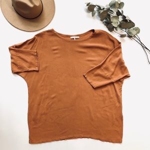 Oak & Fort burnt orange batwing tunic - Size M